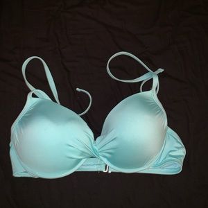 light blue bikini top